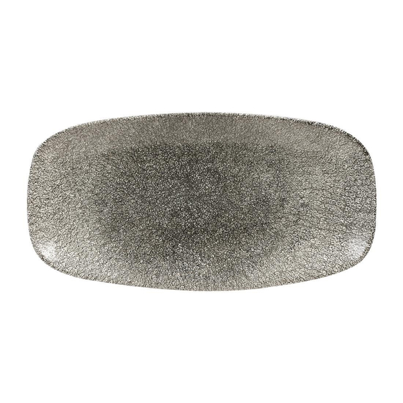 Churchill Studio Prints Raku-Rechteckplatten, Quarzschwarz, 298 mm, (12 Stück)