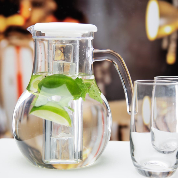 Olympia Kristallon Krug mit Kühlrohr Polycarbonat schlicht 1600ml, Bild 5