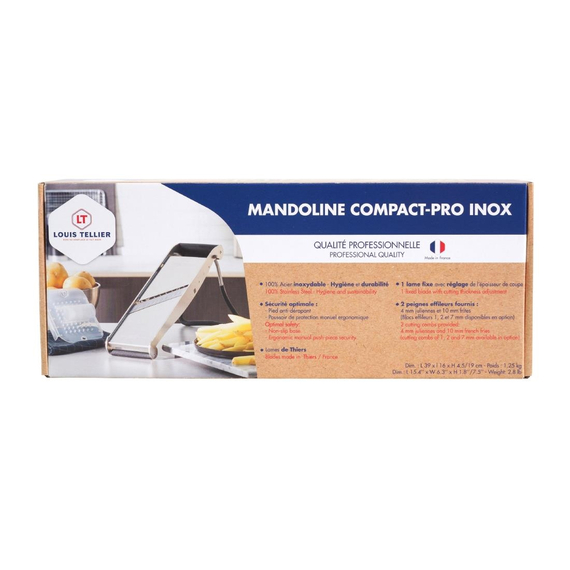 Louis Tellier Bron Compact Pro Edelstahl Japanische Mandoline, Bild 9