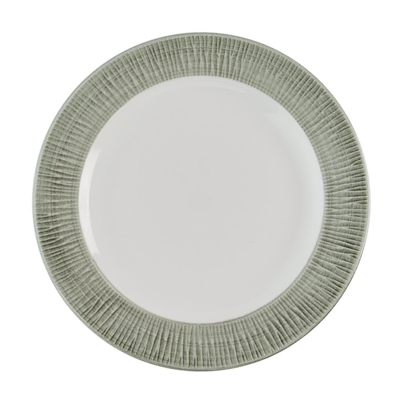 Churchill Bamboo Ceramic Spinwash Alpine Teller mit Fuß, 233 mm, (12 Stück)