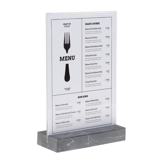 Europel Schildhalter A4 Polystone anthrazit, Bild 2