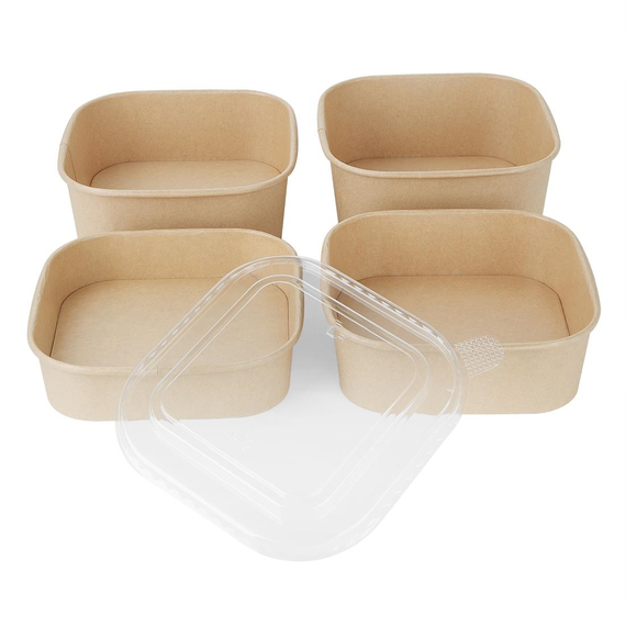 Fiesta Recyclierbarer PET-Deckel für quadratische Behälterbasen (300 Stück), Bild 6