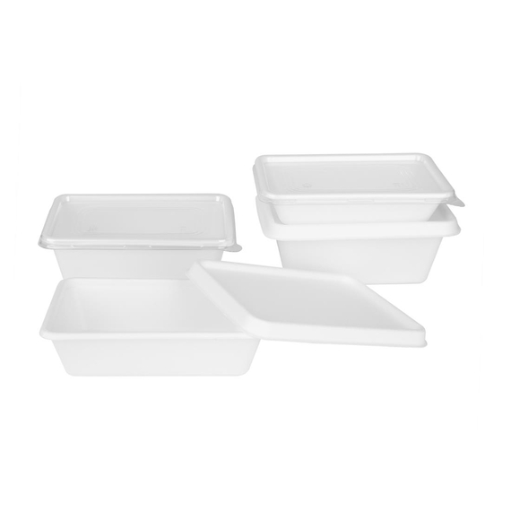 Fiesta Kompostierbare Bagasse Lebensmittelbehälter Basen 500ml (100 Stück), Bild 4