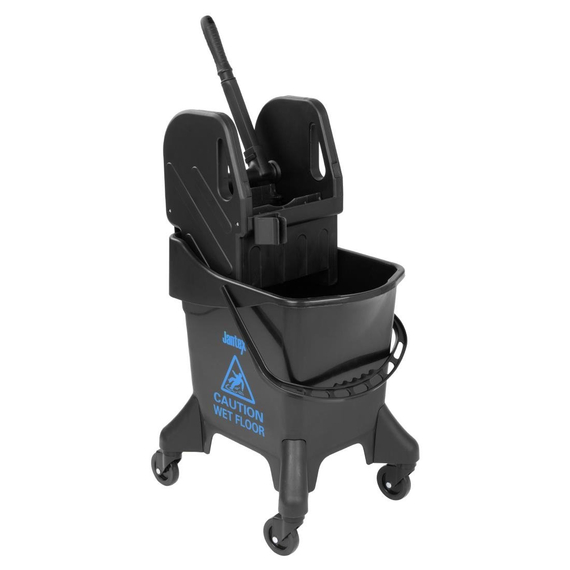 Jantex 20Ltr hoher Mopp-Eimer mit Wringer - Blaues Muster