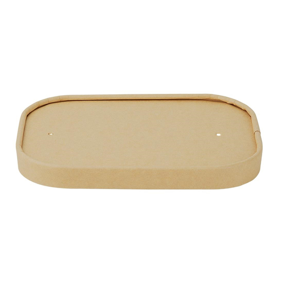 Fiesta recycelbare Papierdeckel für rechteckige Behälter (300 Stück), Bild 2