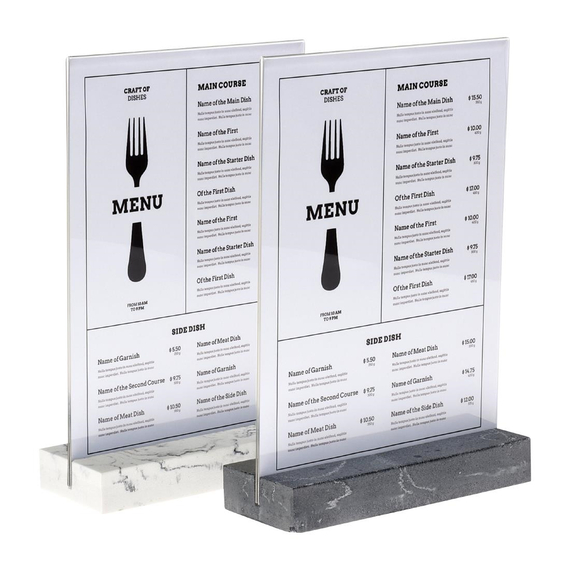 Europel Schildhalter A4 Polystone weiß, Bild 6