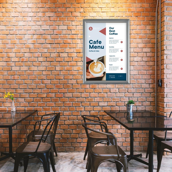 Europel Klapprahmen A4 25mm silber, Bild 4