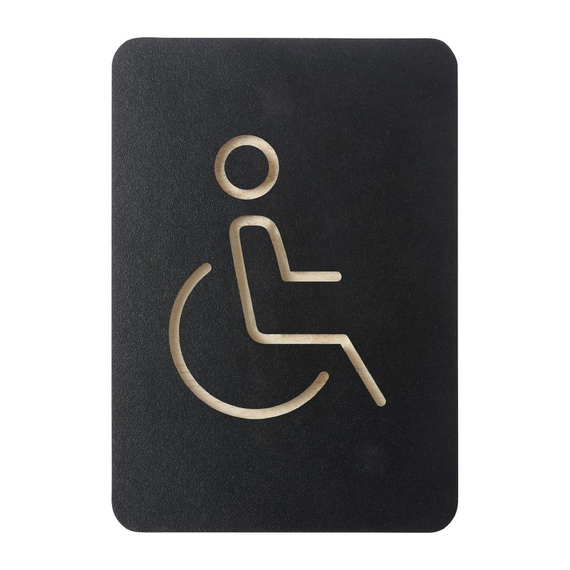 Europel Piktogramm-Schild Rollstuhl schwarz