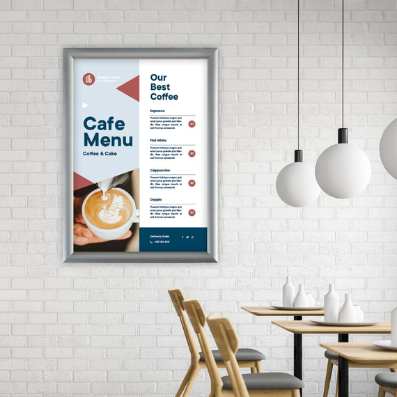 Europel Klapprahmen A1 25mm silber, Bild 3