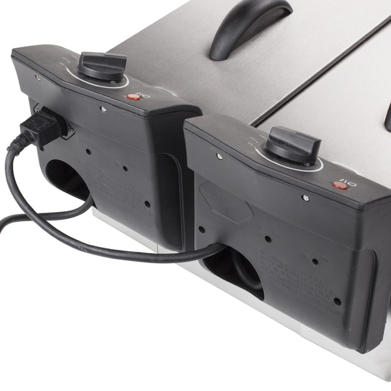 Tristar Doppelkorb-Fritteuse FR-6937 - 2 x 3 ltr Edelstahl, Bild 4