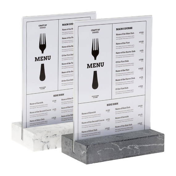 Europel Schilderhalter A5 Polystone weiß, Bild 3