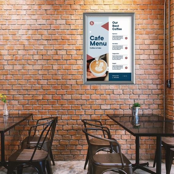 Europel Klapprahmen A4 25mm silber, Bild 3