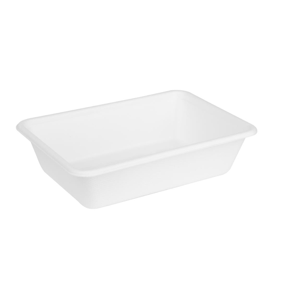 Fiesta Kompostierbare Bagasse Lebensmittelschalen 650ml (100 Stück), Bild 2