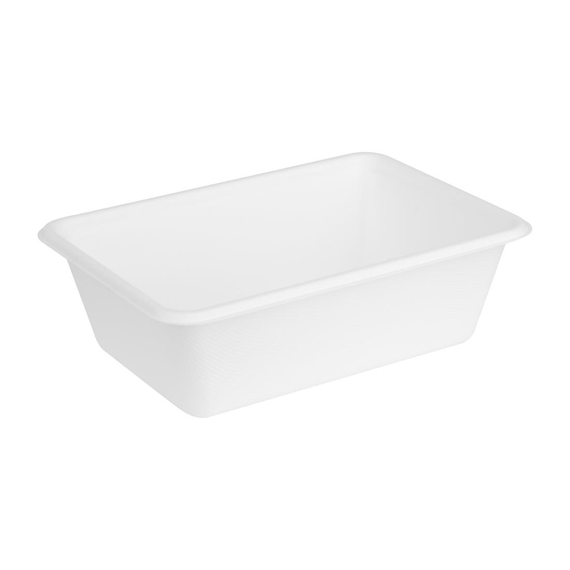 Fiesta Kompostierbare Bagasse Food Container Basen 800ml (100 Stück), Bild 2