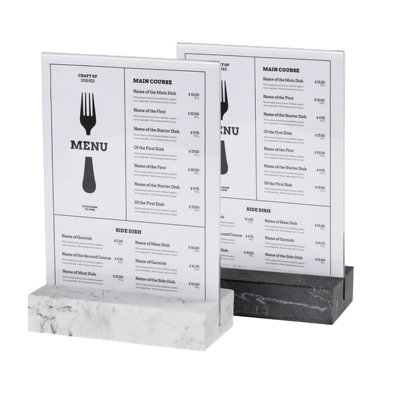 Europel Schilderhalter A5 Polystone weiß, Bild 2