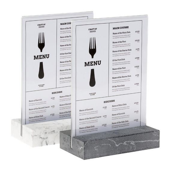 Europel Schildhalter A5 Polystone anthrazit, Bild 4