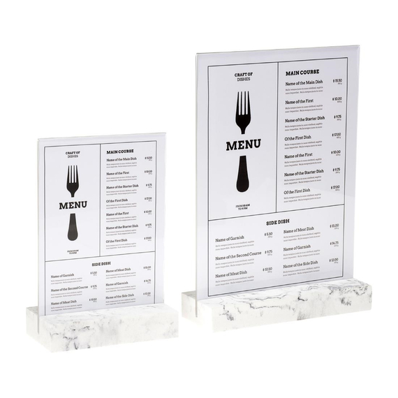 Europel Schilderhalter A5 Polystone weiß, Bild 4