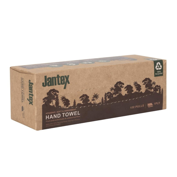 Jantex Green 100% Recyceltes Handtuch 1-lagig 100 Blatt (36 Stück), Bild 2