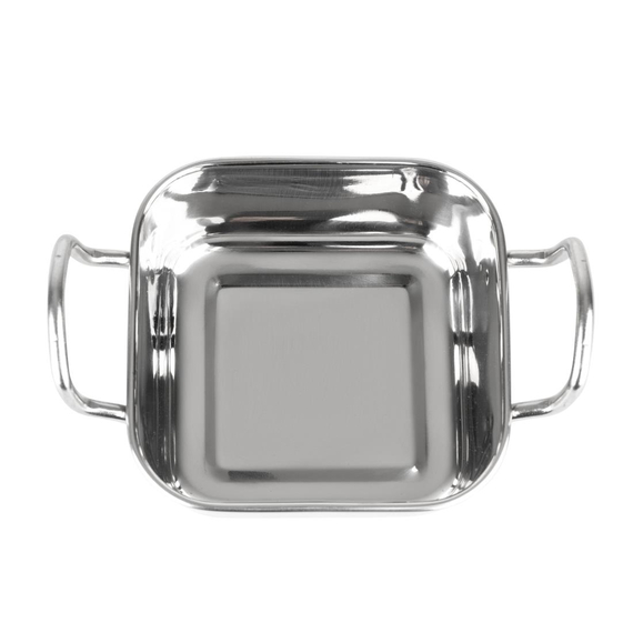 Olympia Tischpräsentation Quadratische Schale Edelstahl 115x115mm, Bild 5