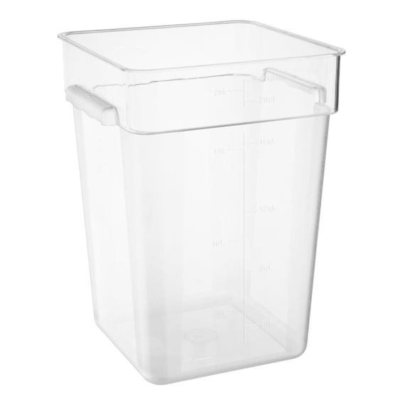 Hygiplas Polycarbonat Quadrat-Aufbewahrungsbehälter 20Ltr