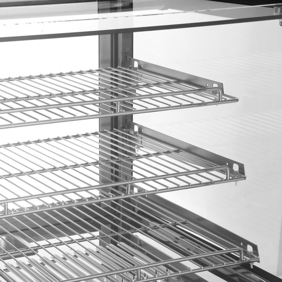 Buffalo Quadratische Tischplatte Beheizte Auslagevitrine 120Ltr, Bild 7