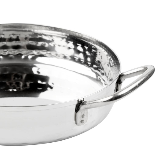 Olympia Tischpräsentationsschale Edelstahl gehämmert 150mm, Bild 5