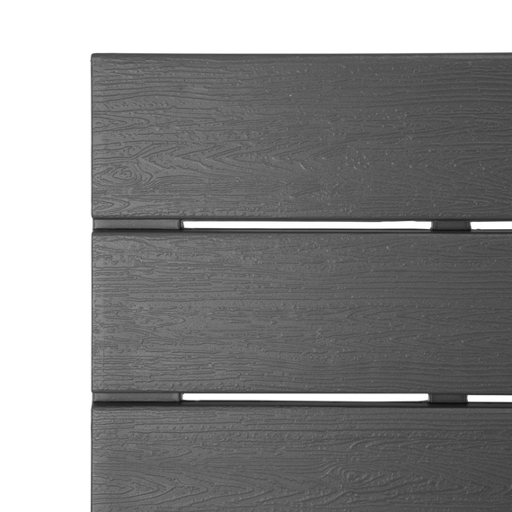 Bolero Valletta Grau Geschlitzter Outdoor Tisch 780mm, Bild 5