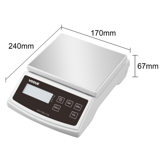 Vogue Elektronische Waage 10kg, Bild 6