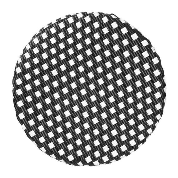 Bolero Pariser Stil PE Rattan Barhocker Schwarzer Punktmix (2 Stück), Bild 3