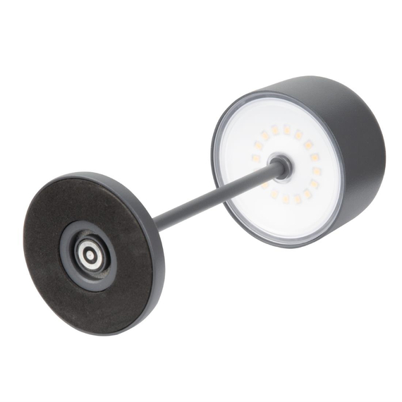 Olympia Siena Tischlampe Runde Kuppel Grau 200mm, Bild 3