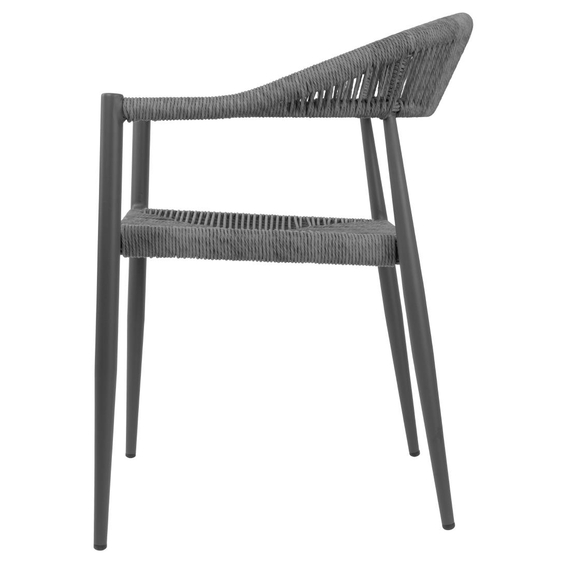Bolero Eden PE Twist Rattan Outdoor-Sessel Charcoal (4 Stück), Bild 2