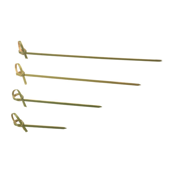 Sier Einweg-Knotenspieß Bambus 180mm (250 Stück), Bild 2