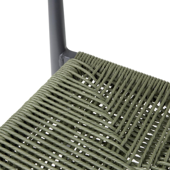 Bolero Eden PE Twist Rattan Outdoor Armstuhl Grün (4 Stück), Bild 4