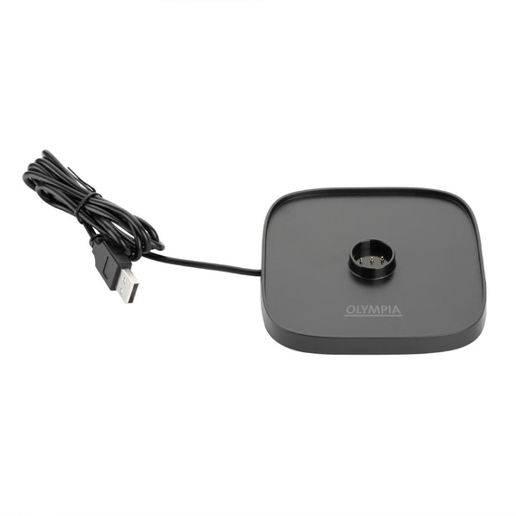 Olympia Lucca Tischlampe quadratische Kuppel Salbei 300mm