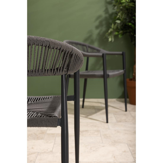 Bolero Eden PE Twist Rattan Outdoor-Sessel Charcoal (4 Stück), Bild 5