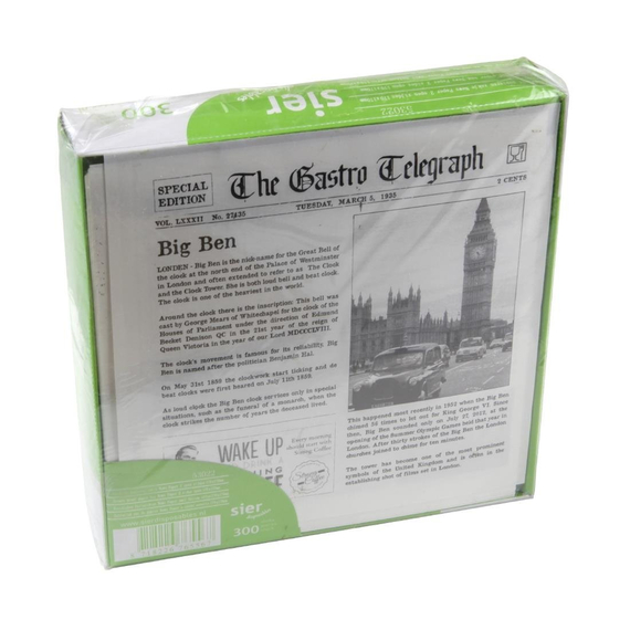 Sier Einweg Fettabweisende Papiertüte Zeitungspapier 2 Seiten offen 170 x 170 mm (300 Stück), Bild 2