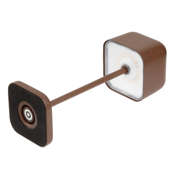 Olympia Lucca Tischleuchte Quadratkuppel Kastanie 200mm, Bild 3