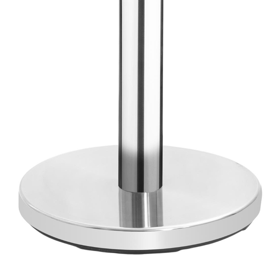 Bolero Edelstahl Gurt-Absperrung Poliert 3m (2 Stück), Bild 2