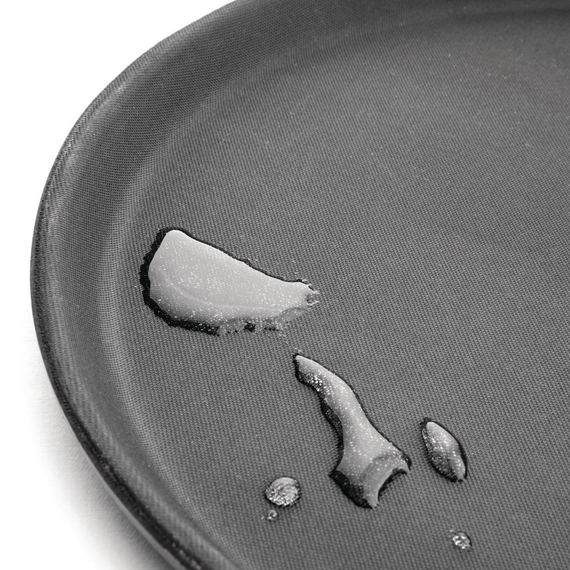 Olympia Kristallon Fiberglas Runde Rutschfeste Tablett Schwarz 406mm, Bild 4