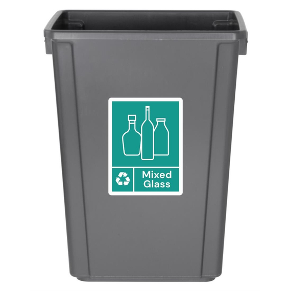Jantex Slim Bin Label Mixed Glass, Bild 2