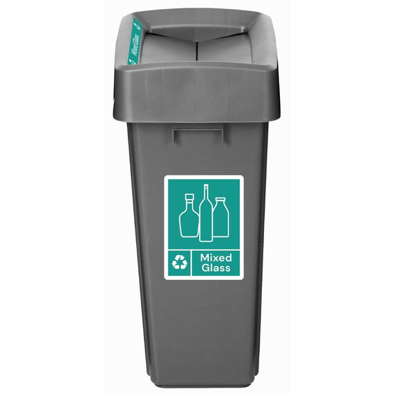 Jantex Slim Bin Deckelaufkleber Mischglas, Bild 4