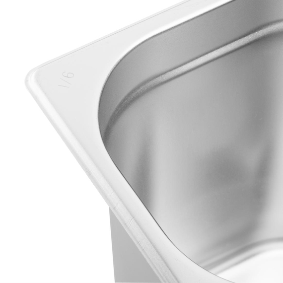 Vogue GN-Behälter Edelstahl 20cm GN1/6, Bild 6