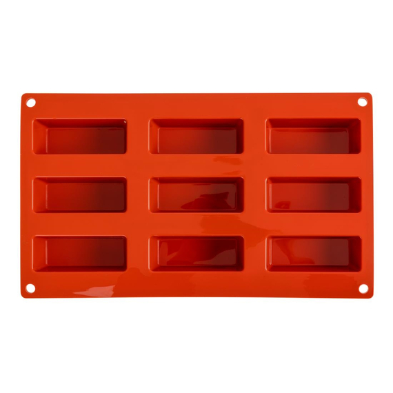 Pavoni Formaflex Backform Silikon 9 rechteckige Küchlein, Bild 2