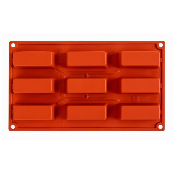 Pavoni Formaflex Backform Silikon 9 rechteckige Küchlein, Bild 3