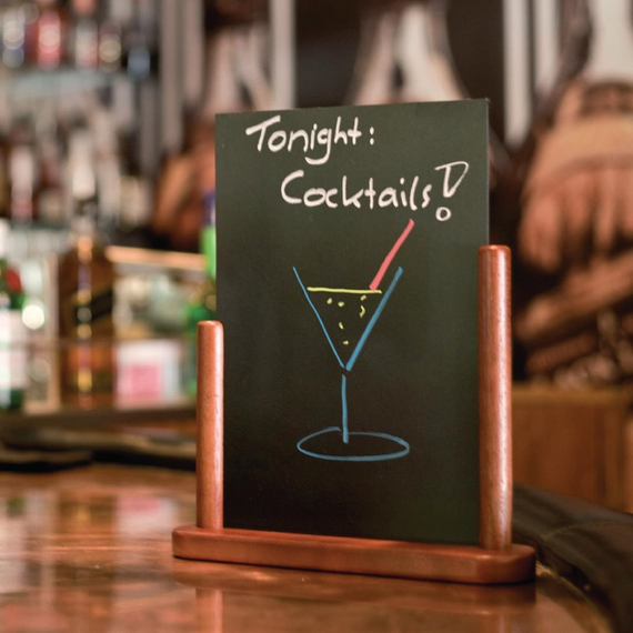 Securit Tischtafel Mahagoni A4, Bild 2