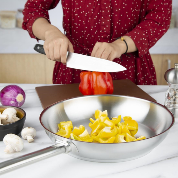 Bratpfanne 28cm aus Edelstahl von Vogue, Bild 6