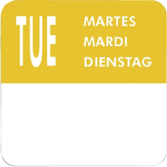 Vogue entfernbare Wochentagetiketten 2,5cm (7000 Stück), Bild 3