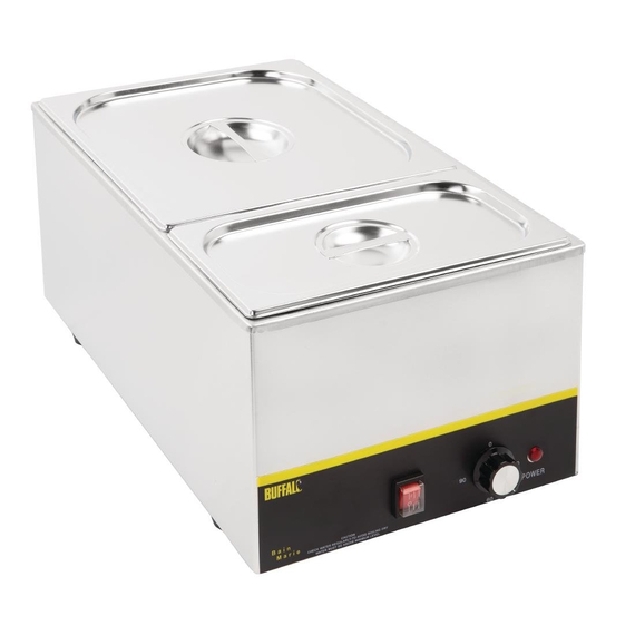 Vogue Edelstahl Gastronorm Schalen Set 1/3 und 2/3 mit Deckeln, Bild 2