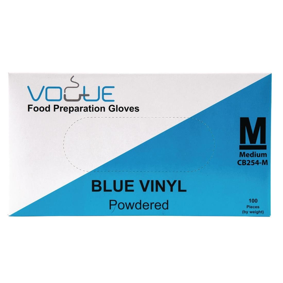 VORTEILSPACKUNG x5 Vinyl Einmalhandschuhe blau gepudert M mit GRATIS Halterung (500 Stück), Bild 5