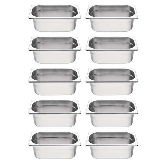 Vogue GN-Behälter Set 10x GN1/4 100mm (10 Stück), Bild 2